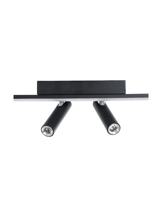 Inlight Monos LED Bianco reglabil Spot în Culoare Negru