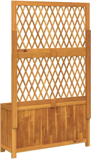vidaXL Solid Acacia Wood Pot Wooden Cascade 100x32x165cm.