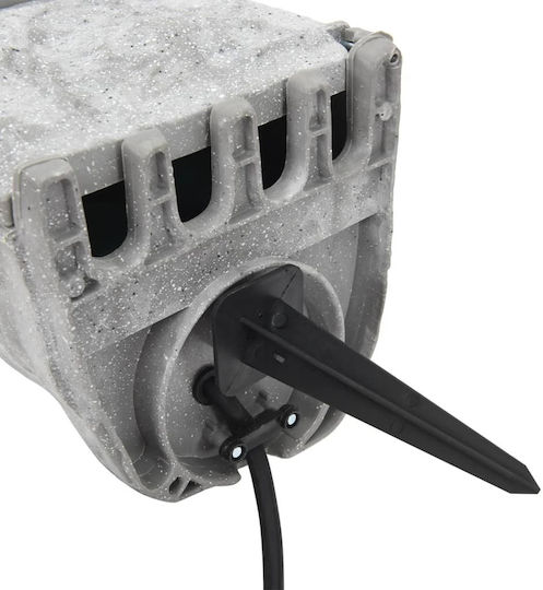 vidaXL Priză Electrică Externă Simplă Rezistentă La Apă Cu Capac Și Comutator Gri