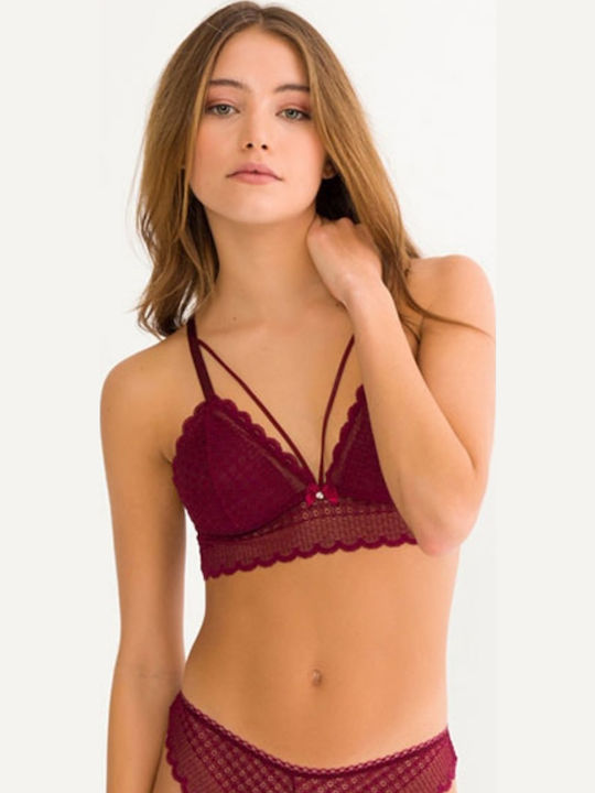 Cansoy Bordeaux Damen Bralette-BH