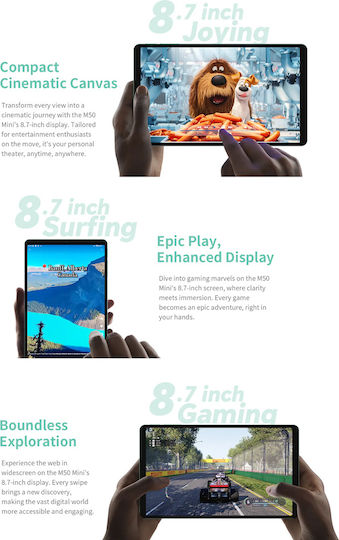 Teclast M50 Mini 4G 8.7" Tablet (6GB/128GB) Πράσινο