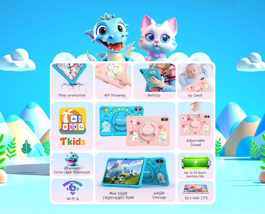 Teclast P30T Kids 10.1" Tablet (4GB/64GB) Μπλε
