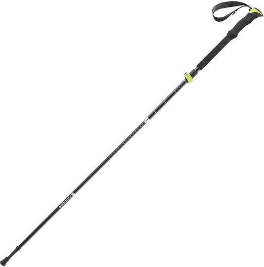 Ferrino Pair of Compact Aluminum Trekking Poles with 3 Sections Spantik Black 300gr