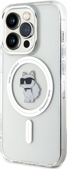 Karl Lagerfeld Choupette MagSafe Umschlag Rückseite Silikon / Kunststoff Transparent (iPhone 14 Pro)