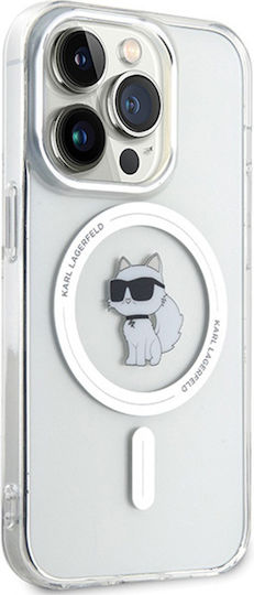 Karl Lagerfeld Choupette MagSafe Umschlag Rückseite Silikon / Kunststoff Transparent (iPhone 14 Pro)