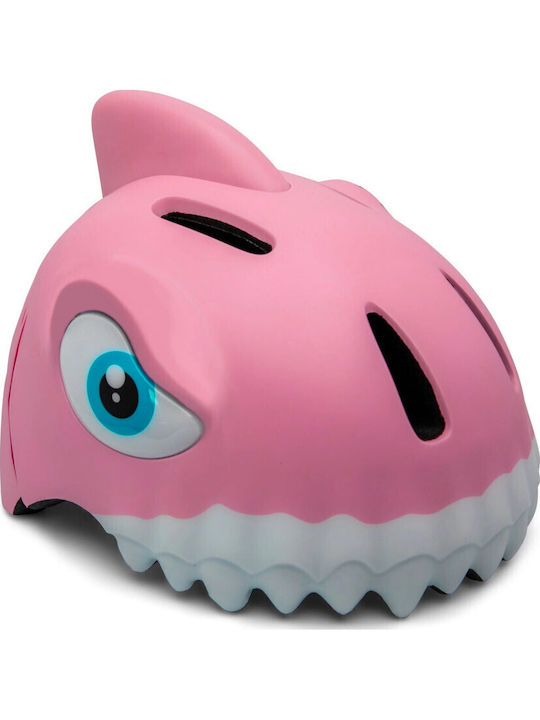 Crazy Safety Pink Shark Παιδικό Κράνος για Ποδήλατο Πόλης Ροζ