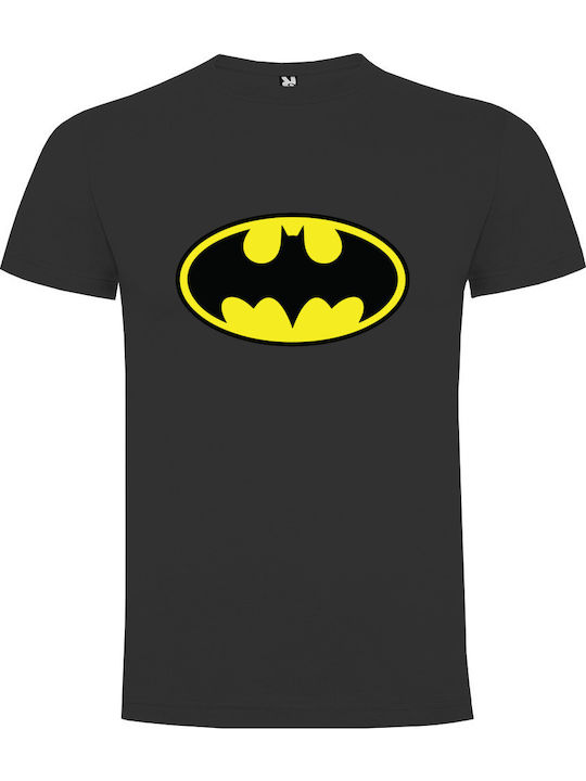Cotton Division T-shirt Batman logo σε Μαύρο χρώμα