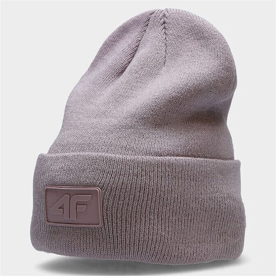 Beanie Beanie Knitted in Lilac color
