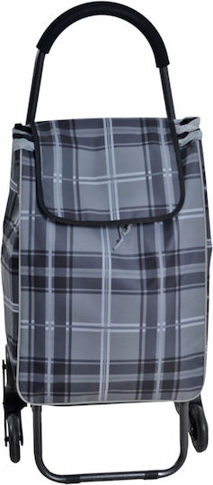 Shopping Trolley Gray 44x33x99cm