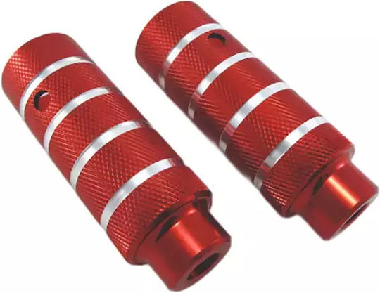 Elmo Bmx Алуминиеви повдигачи двойка 38x110 Винт вал 14mm Червено