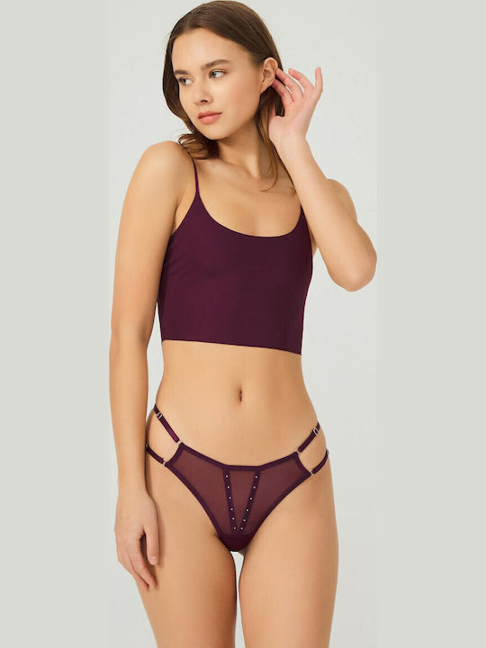 Damen Zeichenfolge Lila