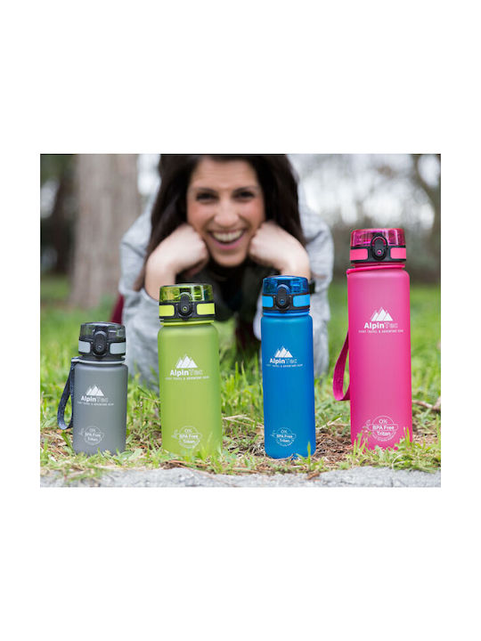 AlpinPro Water Bottle Plastic 1000ml Blue