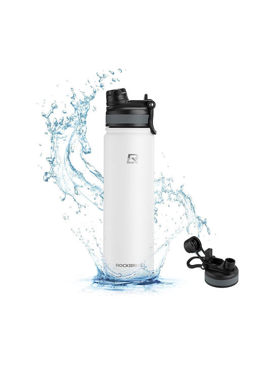 Rockbros Παγούρι Ποδηλάτου 620ml Λευκό