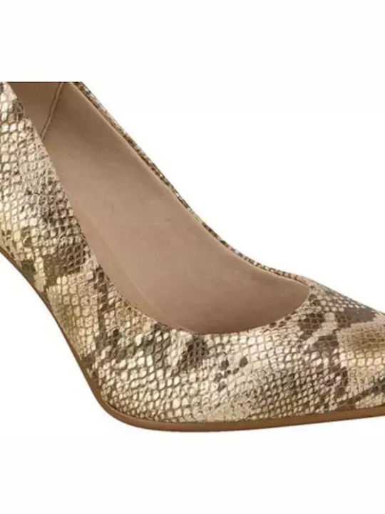 Pumps mit Stiletto-Absatz Braun