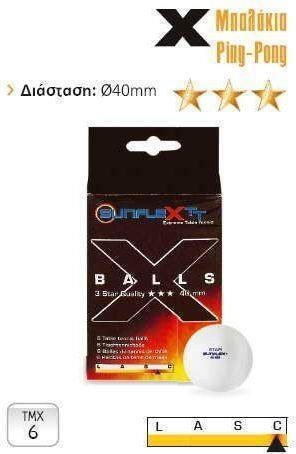Sunflex 42722 Tischtennisbälle 7 Stück