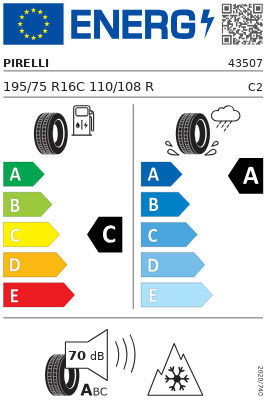 Carrier 195/75R16 110/108R Anvelopă 4 Anotimpuri pentru Camion Ușor Tip