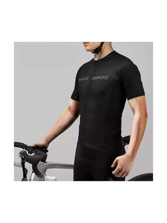 Rockbros Short Sleeves Cycling Jersey Black