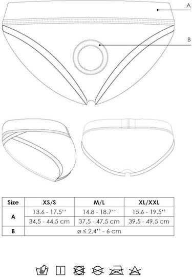 Harness Panties Strap-on Vibrating Strap-on Hipster Xs S