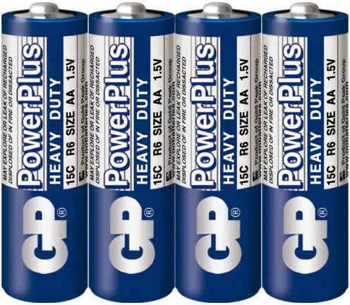 GP Batteries Цинкови батерии Цинк AA 1.5V 4бр