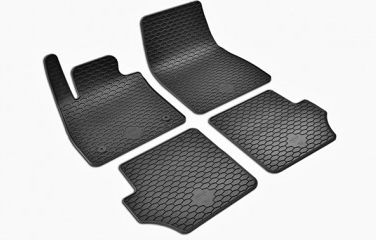 Umbrella Set Covorașe Față și Spate 4buc din Furtun pentru Ford Fiesta / Puma Negre