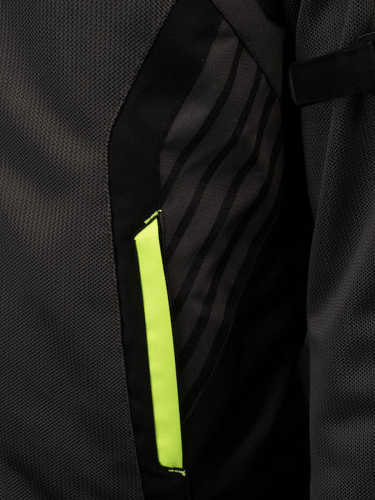 Bărbătesc Geacă de motocicletă Cordura Waterproof Gri