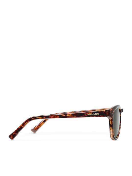 Meller Banna Unisex Sunglasses with Brown Plastic Frame and Green Lens BA-TIGOLI