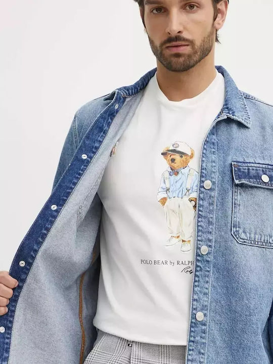 Long Sleeve Denim Overshirt in Regular Fit Blue