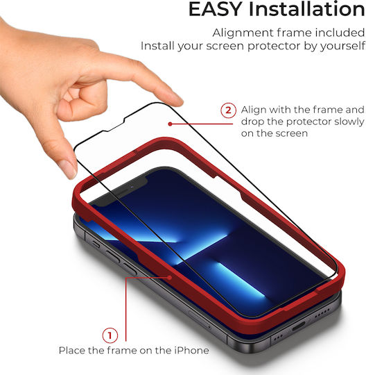Amdetech 3D Tempered Glass 2buc (iPhone 12 / 12 Pro)