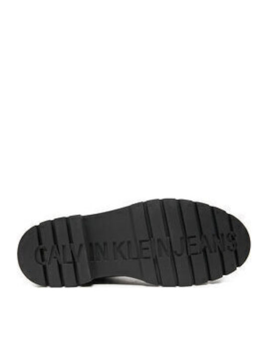 Schwarz Herrenstiefel mit Reißverschluss