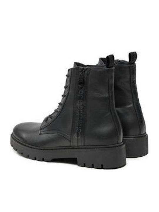 Schwarz Herrenstiefel mit Reißverschluss