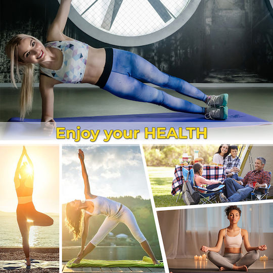 PrimaFit Στρώμα Γυμναστικής Yoga Μωβ (183x61cm)
