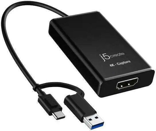 J5create Jva11 Converter HDMI / USB-C / UVC female to HDMI / USB-C female 1pcs