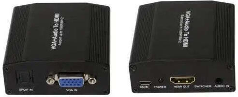 Конвертор HDMI мъжки към VGA женски 1бр ASK-C007