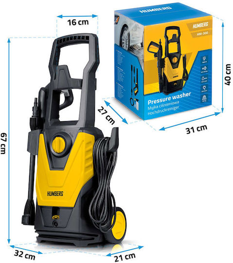 Humberg Πλυστικό Ρεύματος 1800W με Πίεση 230bar