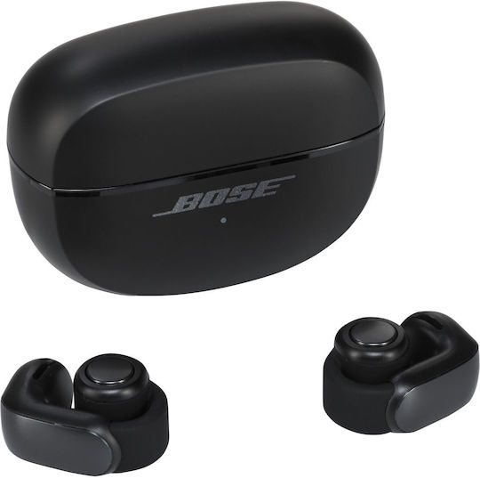 Bose Ultra Open Open Ear Bluetooth Handsfree Căști cu Rezistență la Transpirație și Carcasă de Încărcare Negru
