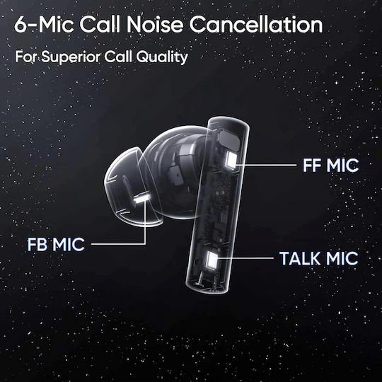 Realme Buds Air 5 Bluetooth Handsfree Ακουστικά με Θήκη Φόρτισης Deep Sea Blue