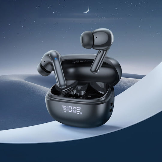 Hoco EQ5 Energy Earbud Bluetooth Handsfree Ακουστικά με Θήκη Φόρτισης Μαύρα