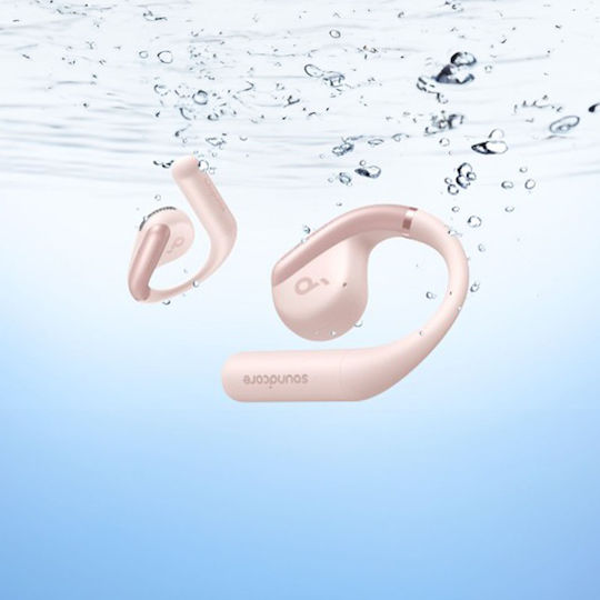 Soundcore by Anker AeroFit Отворено ухо Bluetooth хендсфри Слушалки с Устойчивост на Пот и Кутийка за Зареждане Soft Pink