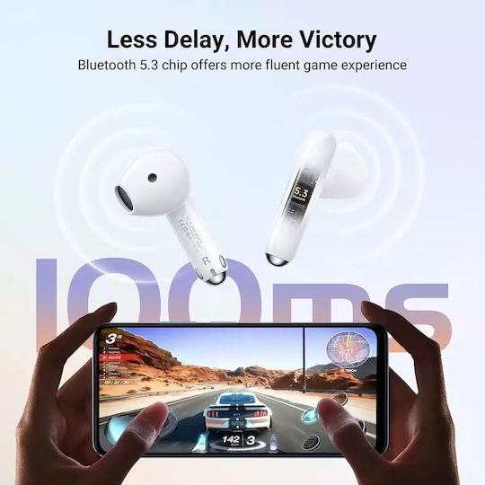 Ugreen HiTune H5 In ear Bluetooth хендсфри Слушалки с Устойчивост на Пот и Кутийка за Зареждане Бял