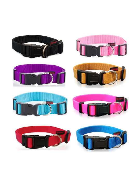 Pet Interest Plain Line Dog Collar Hot Pink XSmall 10mm x 19 - 33cm