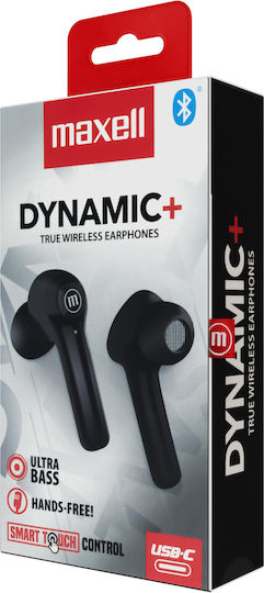Maxell Dynamic+ In-Ear Bluetooth-Freisprecheinrichtung Kopfhörer mit Ladeetui Schwarz