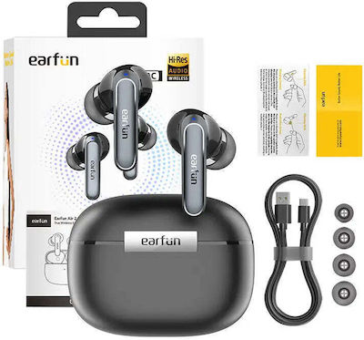 Earfun Air2 In-ear Bluetooth Handsfree Earphones with Sweat Resistance and Charging Case Blacα