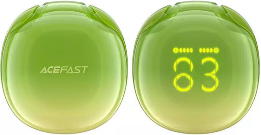 Acefast T9 Crystal (Air) In-ear Bluetooth Handsfree Earphones with Charging Case Avocado Green