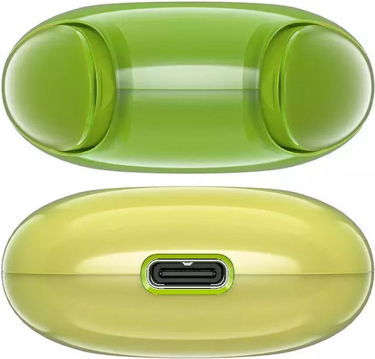 Acefast T9 Crystal (Air) In-ear Bluetooth Handsfree Earphones with Charging Case Avocado Green