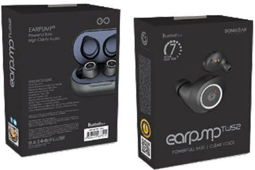 Sonic Gear Earpump 2 In ear Bluetooth хендсфри Слушалки с Кутийка за Зареждане Черен