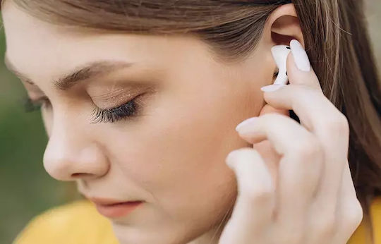 T'nB Feat 3 In-ear Bluetooth Handsfree Ακουστικά με Θήκη Φόρτισης Λευκά
