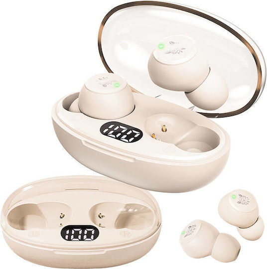 Onikuma T305 In ear Bluetooth хендсфри Слушалки с Кутийка за Зареждане Бял