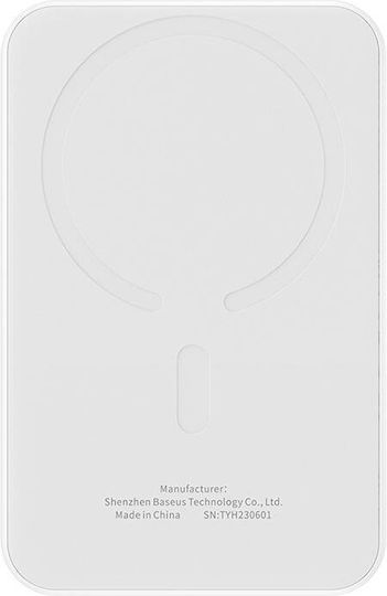 Baseus Mini Power Bank 5000mAh 20W με Θύρα USB-C Λευκό