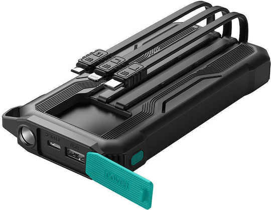 Joyroom JR-L016 Power Bank 10000mAh με Θύρα USB-A και Θύρα USB-C Μαύρο
