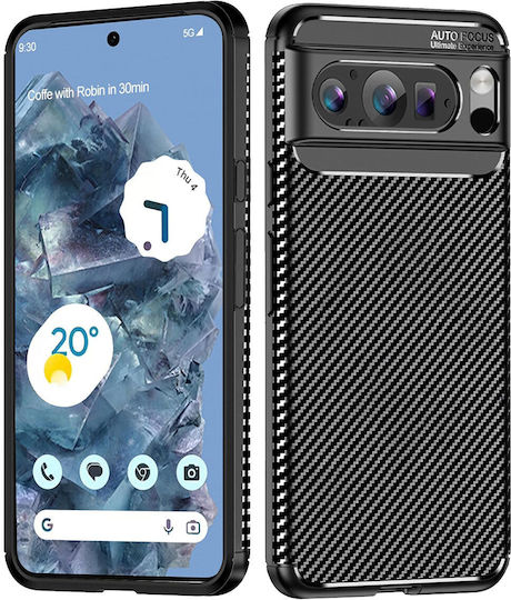 Techsuit Back Cover Silicone Black (Google Pixel 9 / 9 Pro)